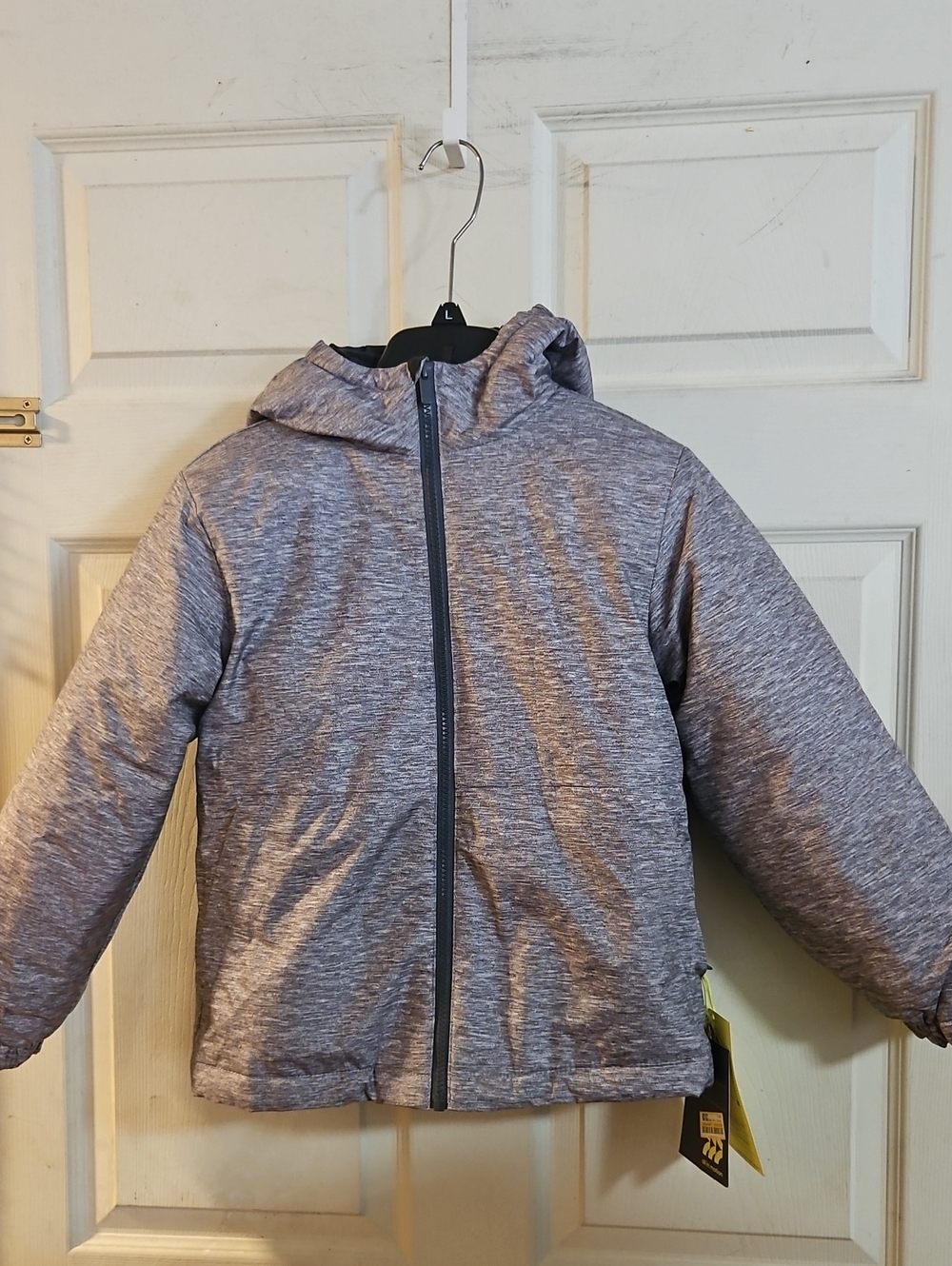 ALL IN MOTION SNOW SPORT 3-IN-1 JACKET: GRAY/BLACK: NEW WITH TAGS: SIZE S (6/7)